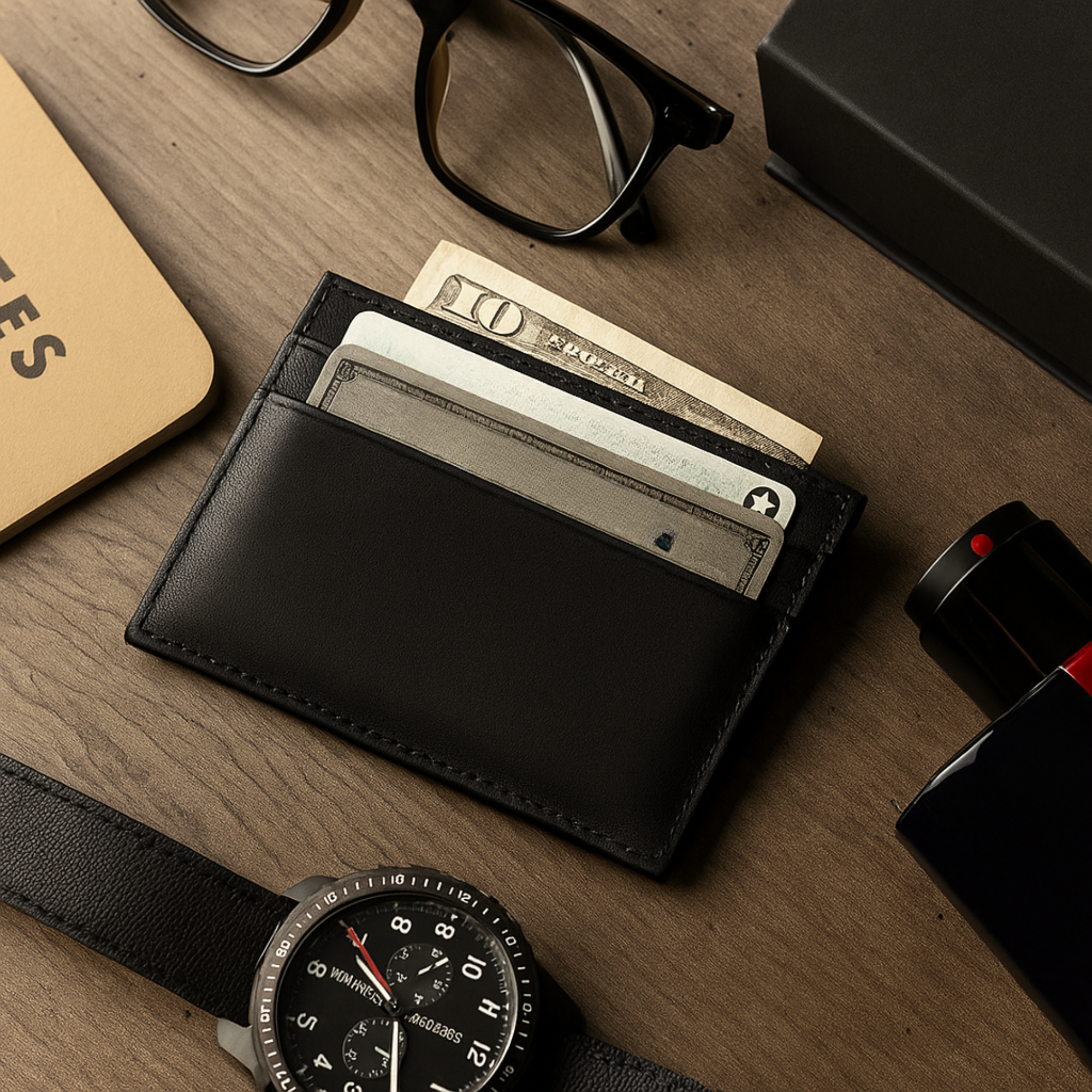 The Sleek Slim Cardholder – Premium Leather Essential