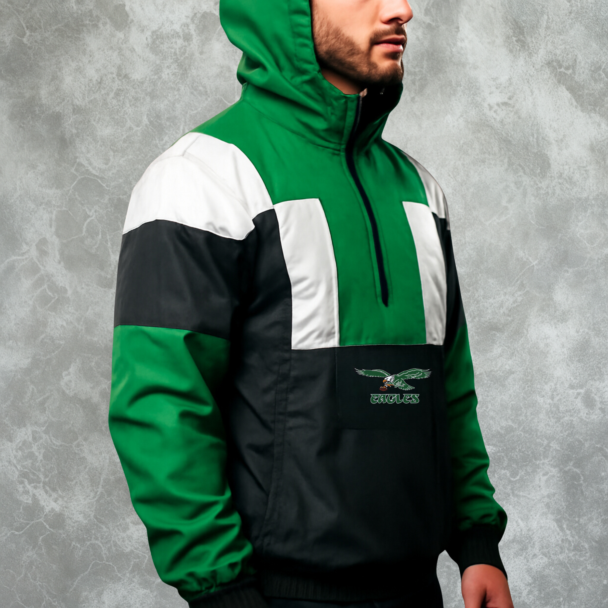 Philadelphia Inspired Eagles Windbreaker Varsity Jacket For Men (LIMITED EDITION)