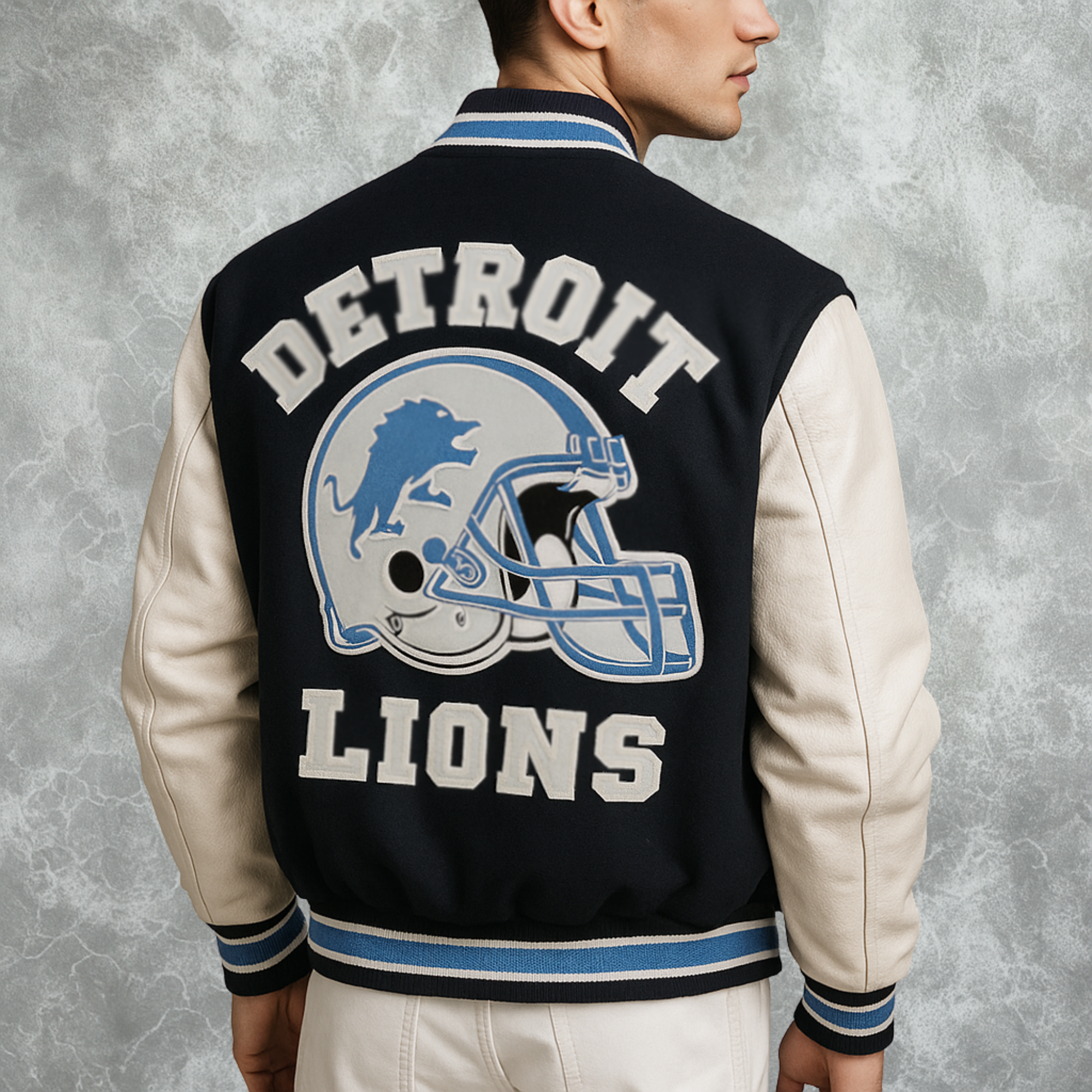 Detroit Inspired Lions Beverly Hills Edition Barry Sanders Jacket For Men