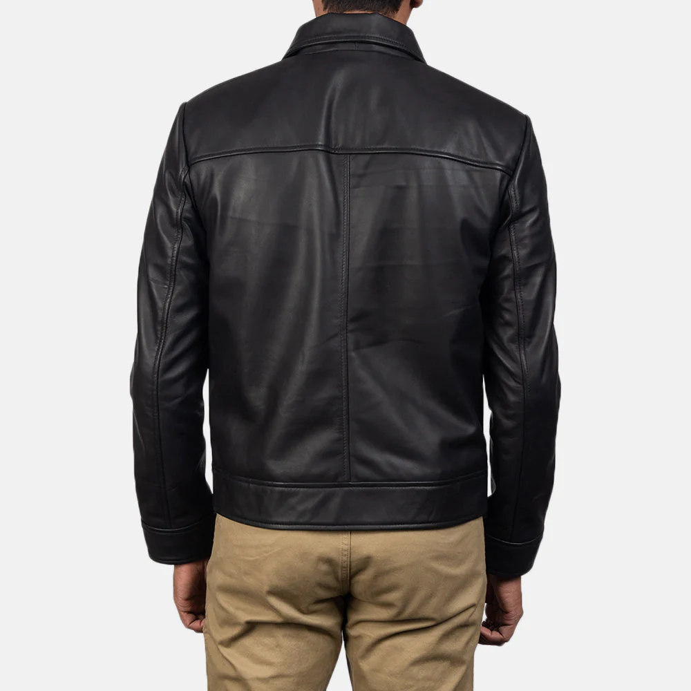 Timless Inferno Black Men Leather Jacket 
