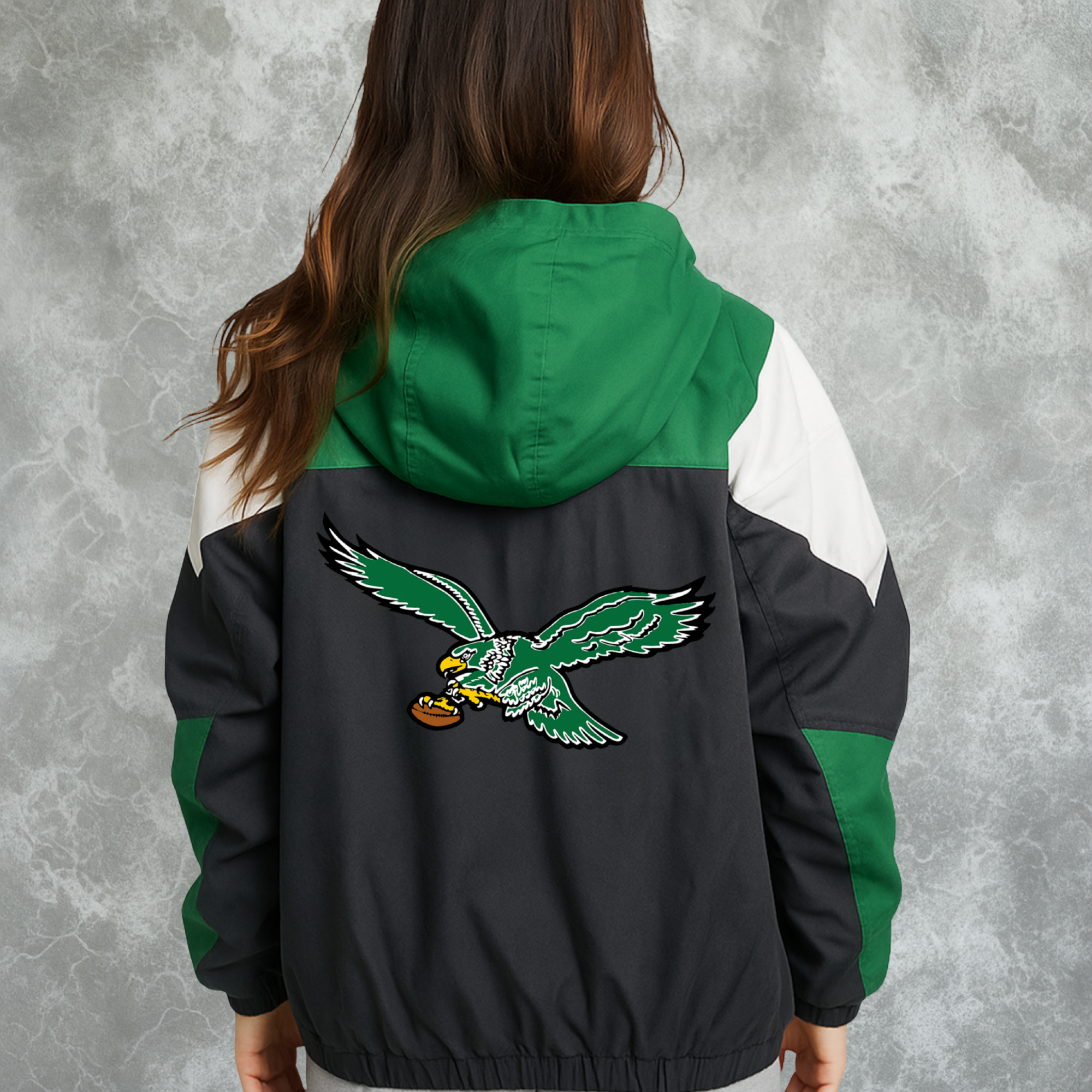 Philadelphia Inspired Eagles Windbreaker Varsity Jacket For Women (LIMITED EDITION)
