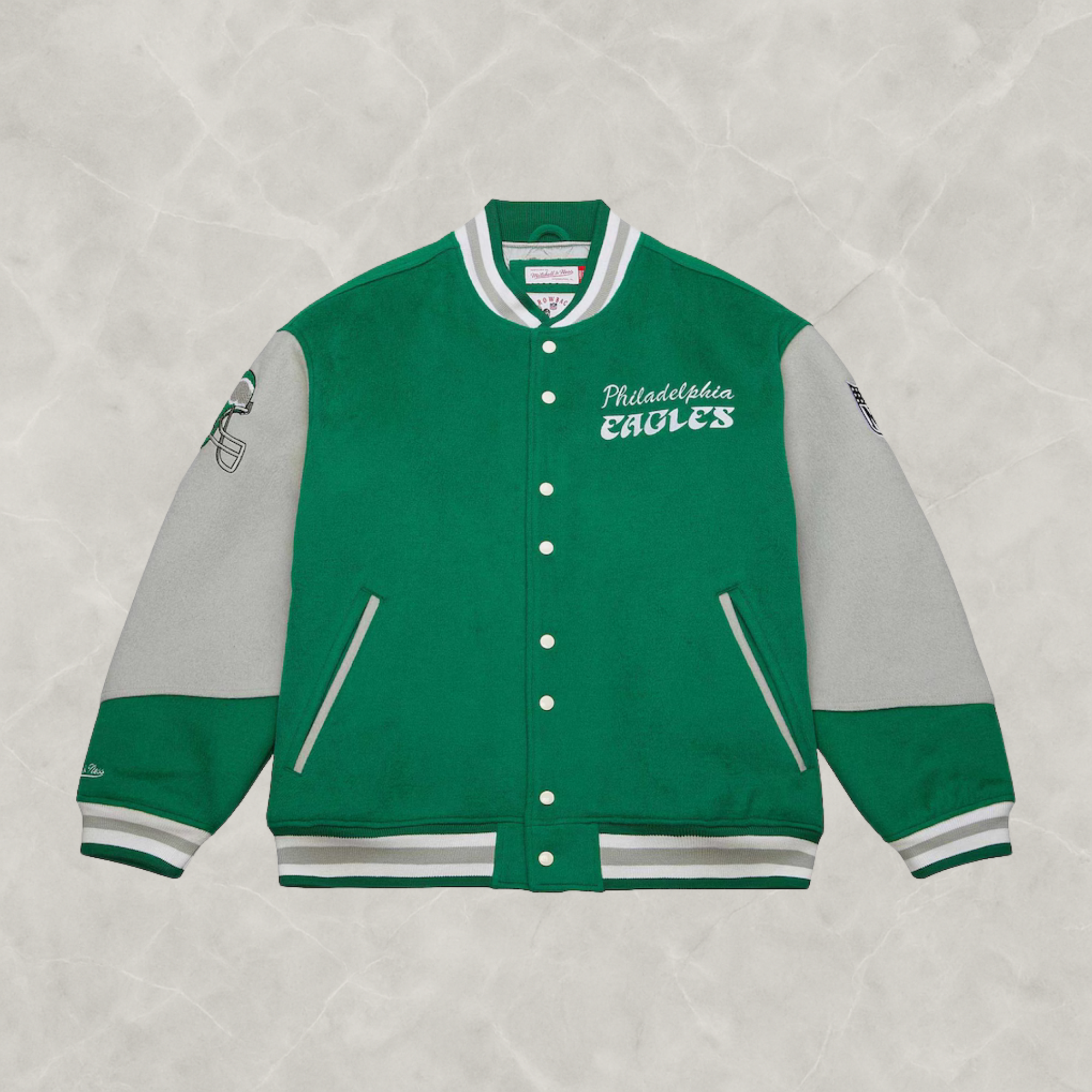 Philadelphia Eagles Mitchell & Ness Women Varsity Jacket