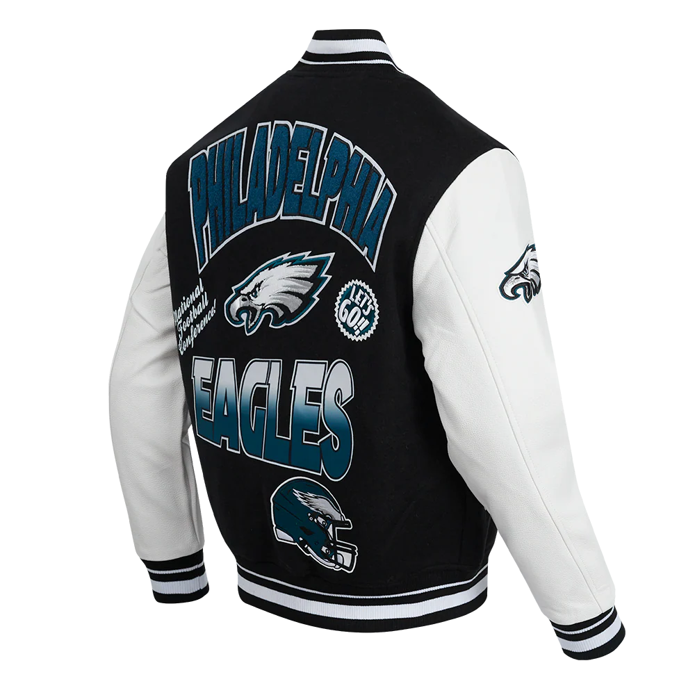 Philadelphia Eagles Turn It Up Wool Varsity Jacket For Men