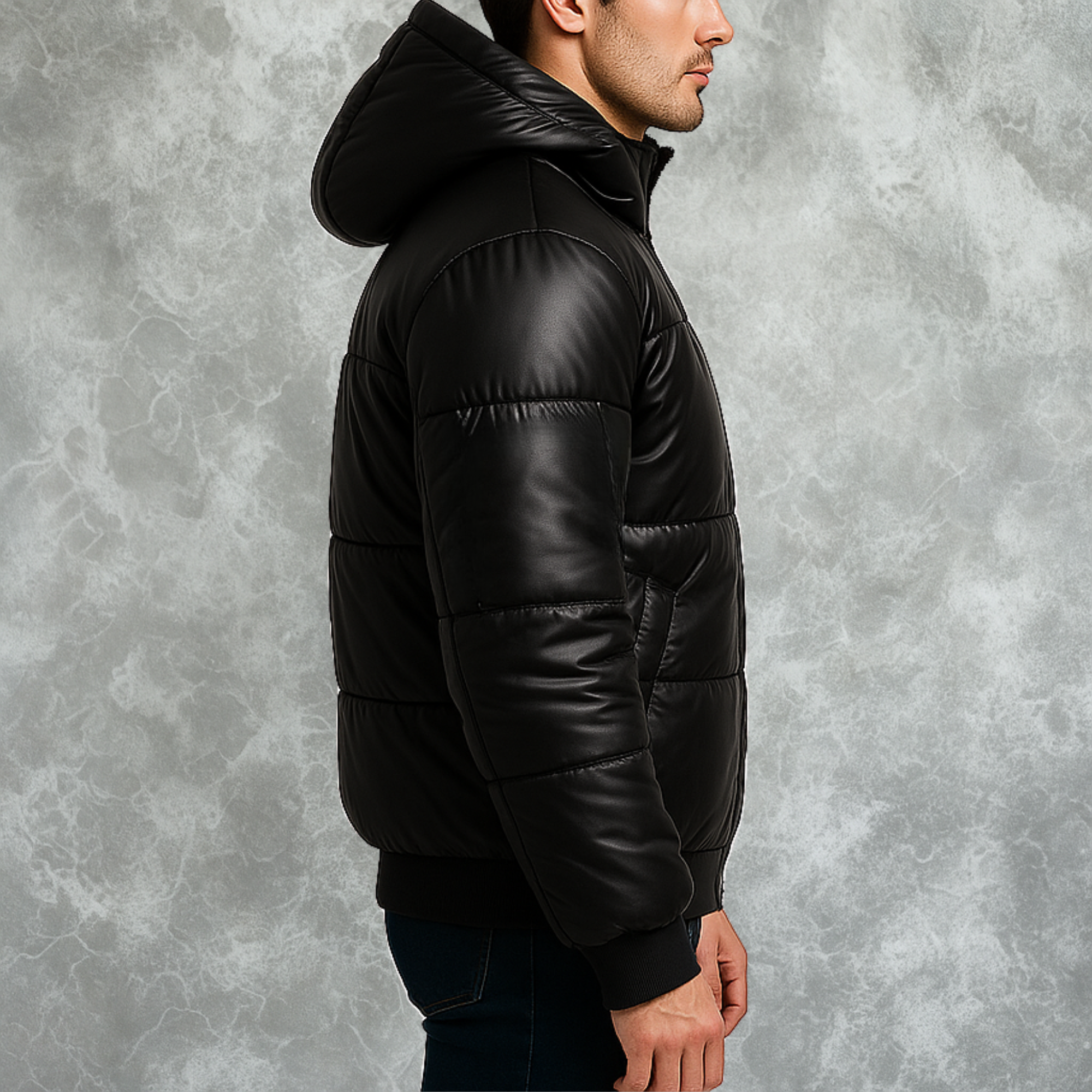 Black Puffer Jacket For Men