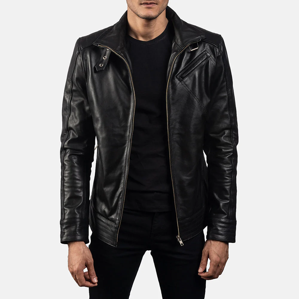 Legacy Ultimate Black Men Leather Biker Jacket