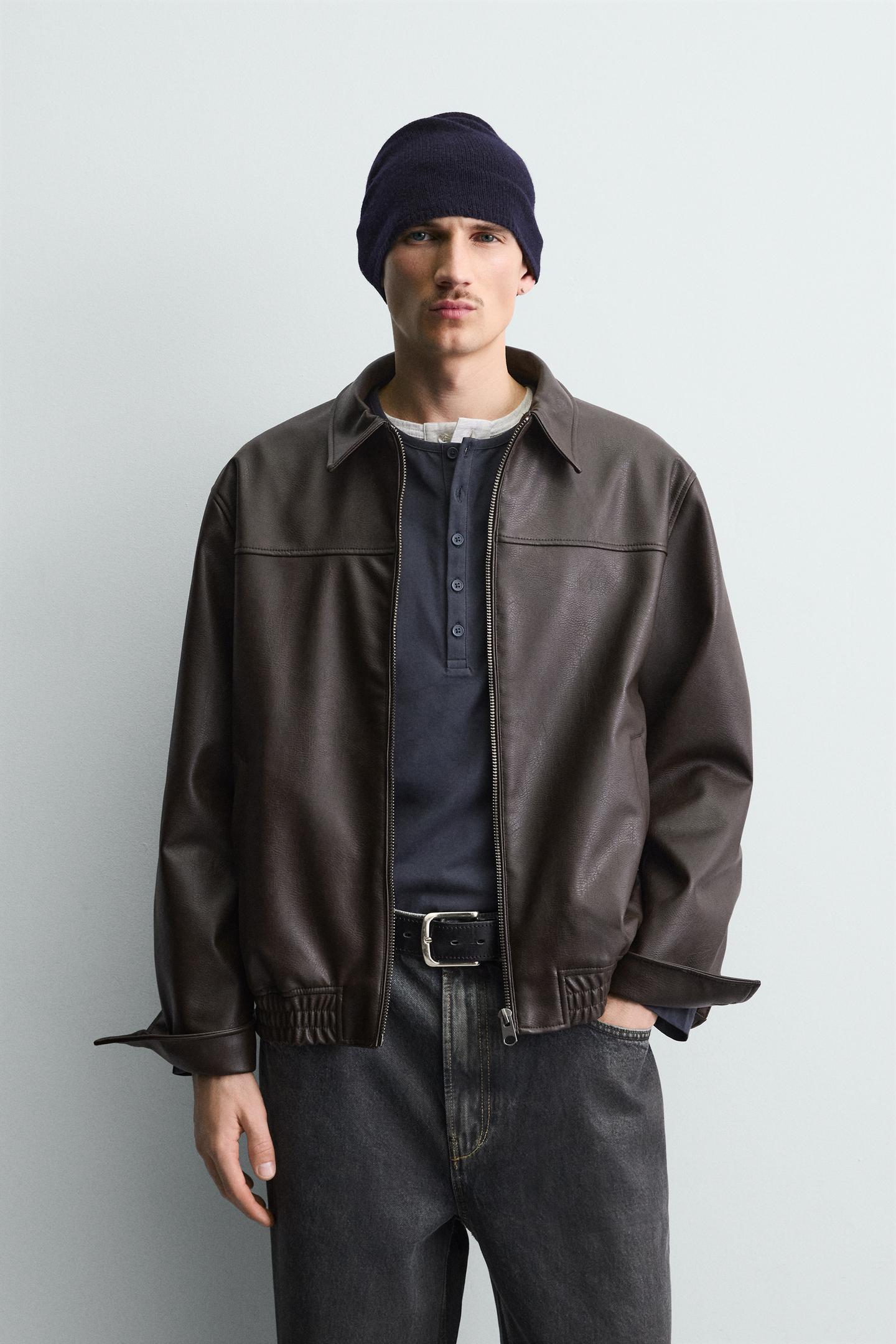 Classic & Timeless Style Men’s Real Leather Bomber Jacket