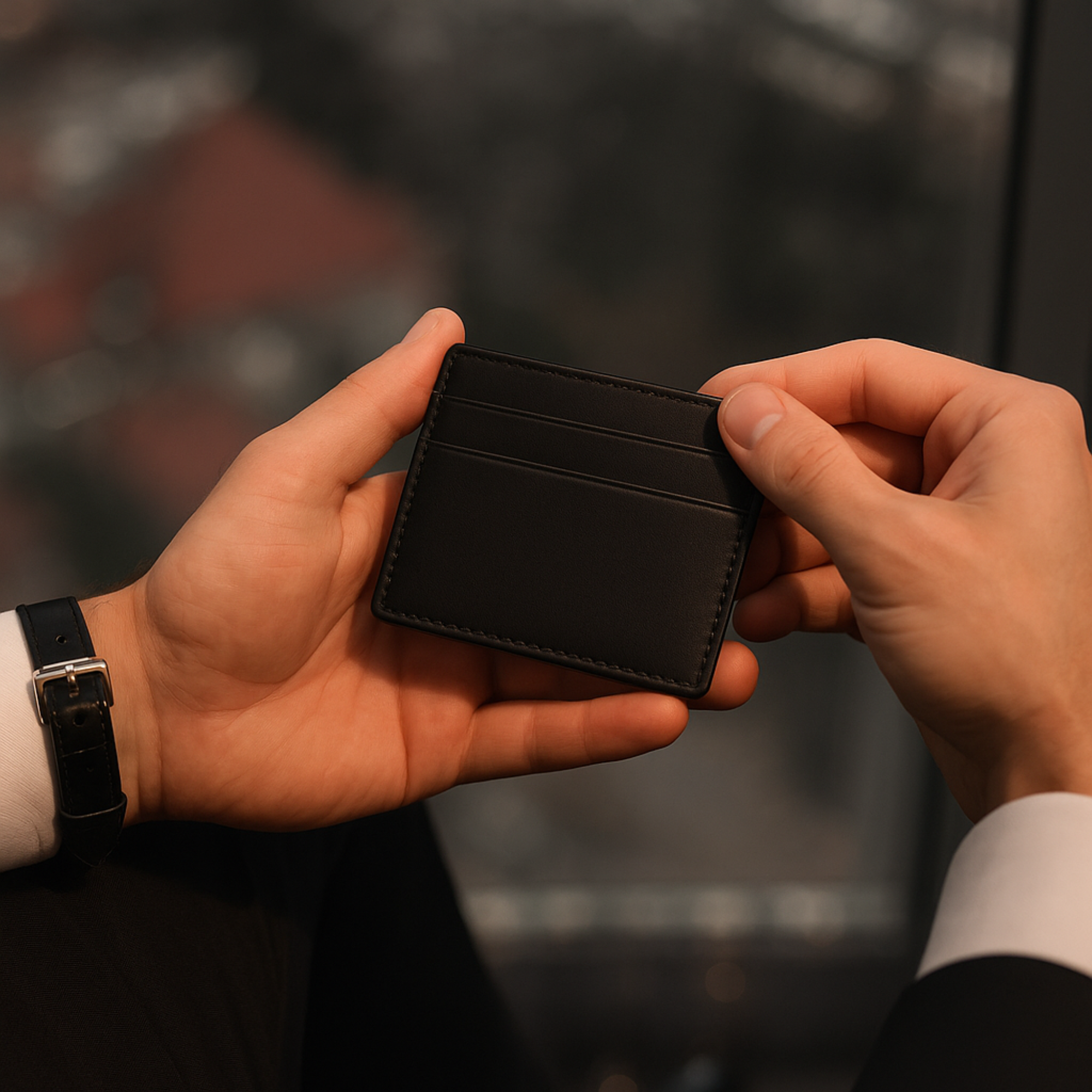 The Sleek Slim Cardholder – Premium Leather Essential