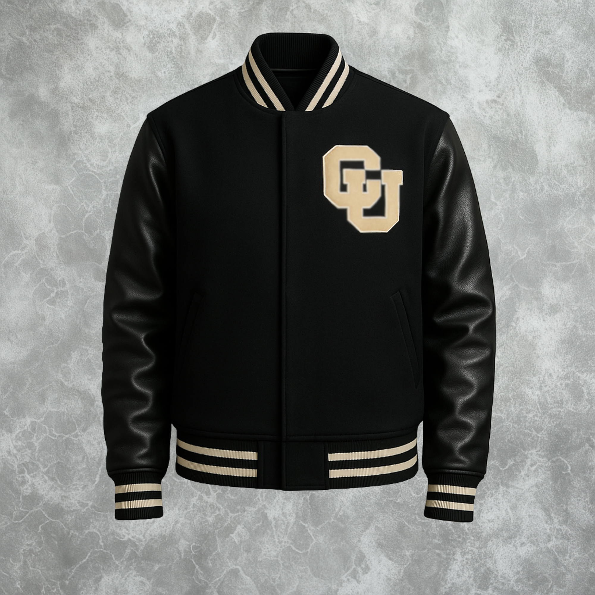 Colorado Buffaloes Inspired Letterman Varsity Jacket For Women