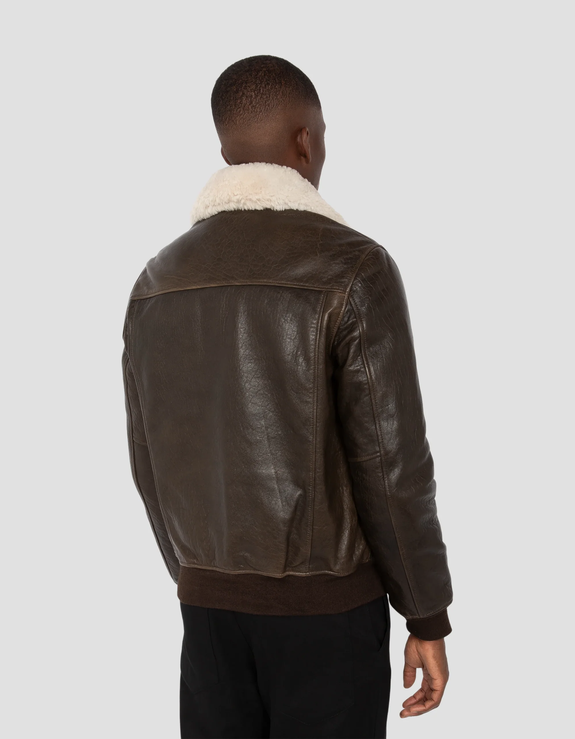 Men’s Aviator Brown Lamb Leather Jacket | Rugged, Timeless & Premium Quality