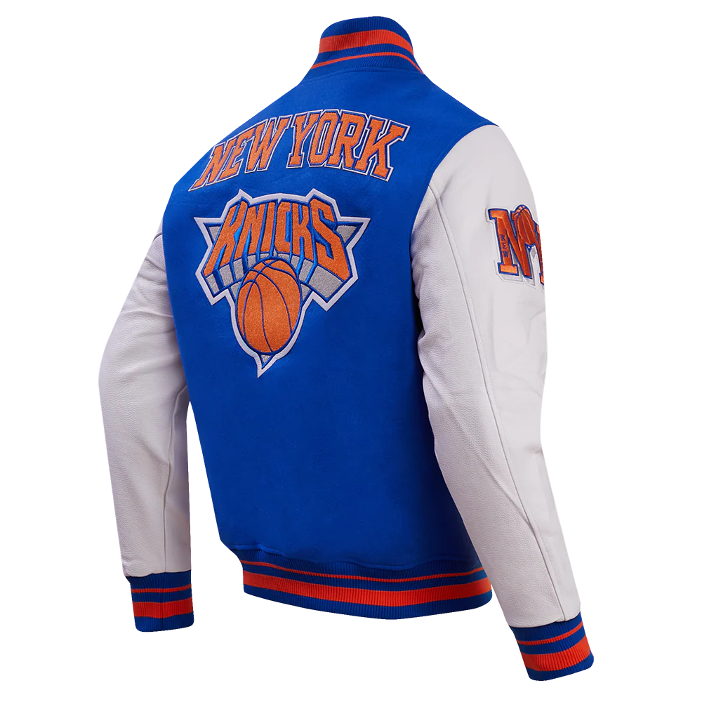 New York Knicks Retro Wool Varsity Jacket For Women