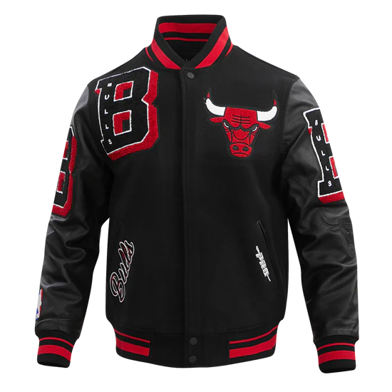 Chicago Bulls Mashup Wool Varsity Jacket For Women