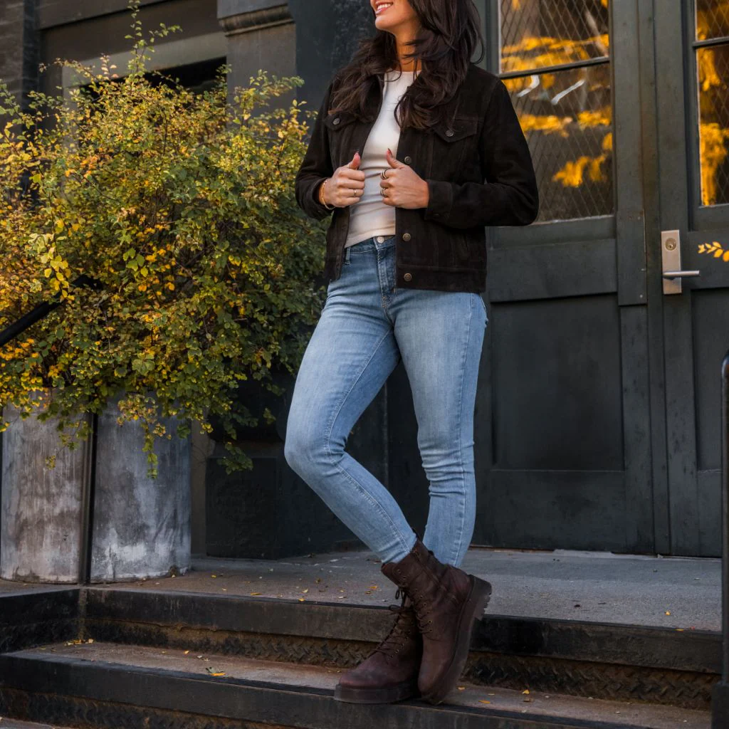 Women’s Suede Leather Trucker Jacket | Luxe, Timeless & Effortlessly Chic