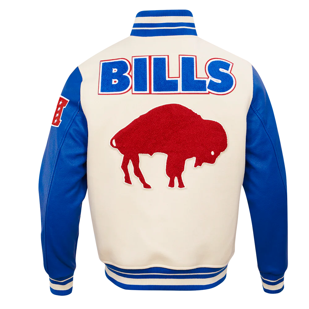 Buffalo Bills Retro Wool Varsity Jacket For Women