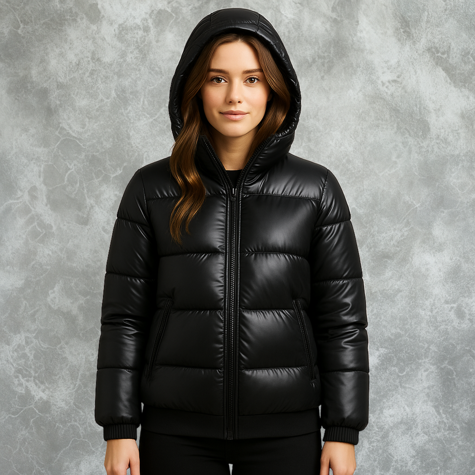 Black Puffer Jacket For Women