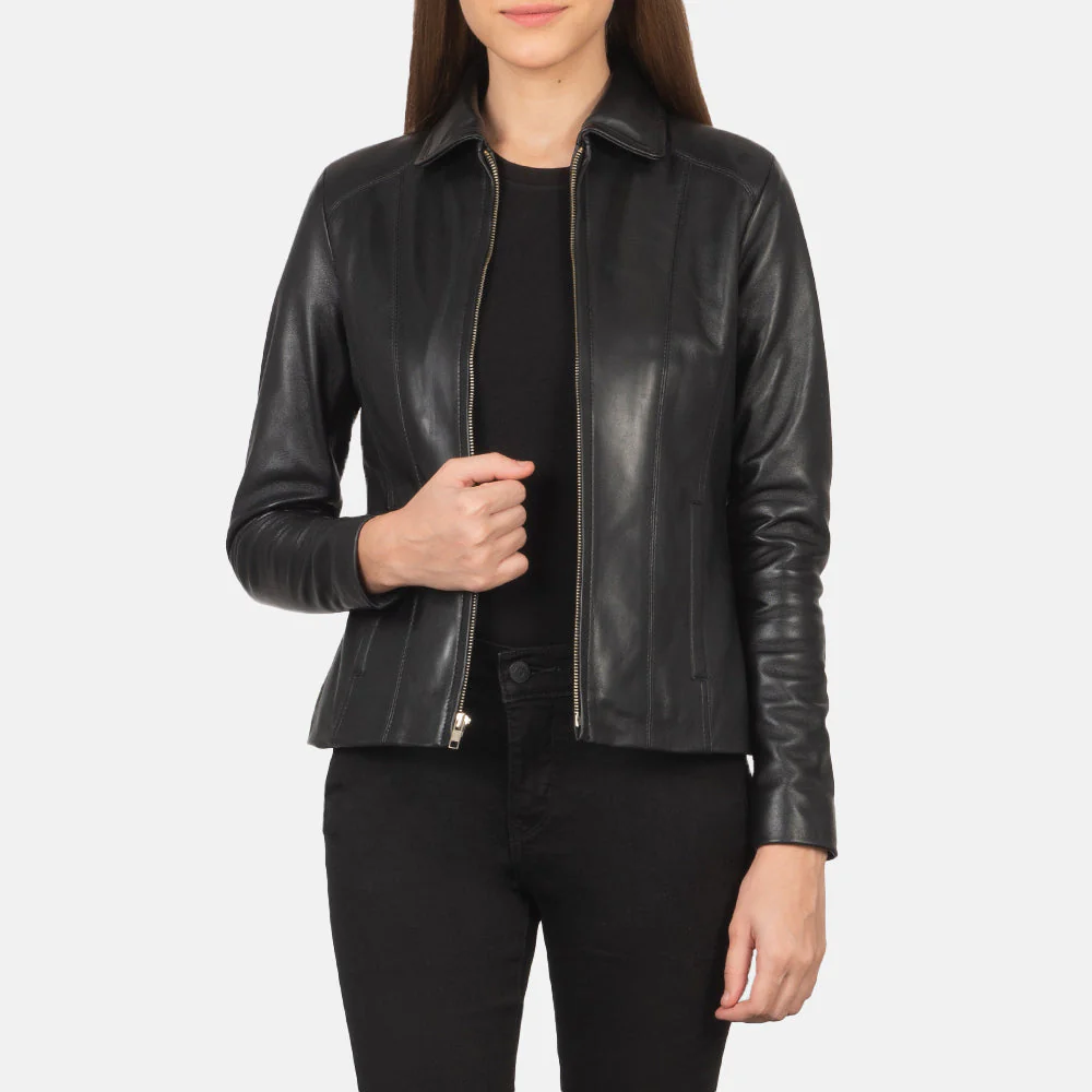 Colette Supreme Black Women Leather Jacket