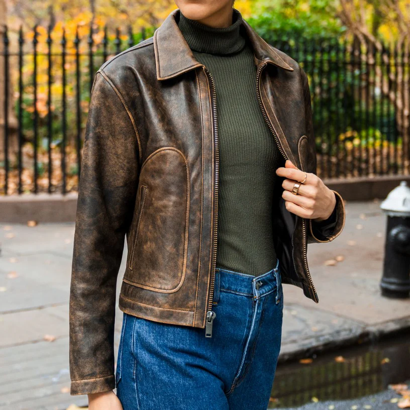 Camino Women's Lambskin Leather Jacket