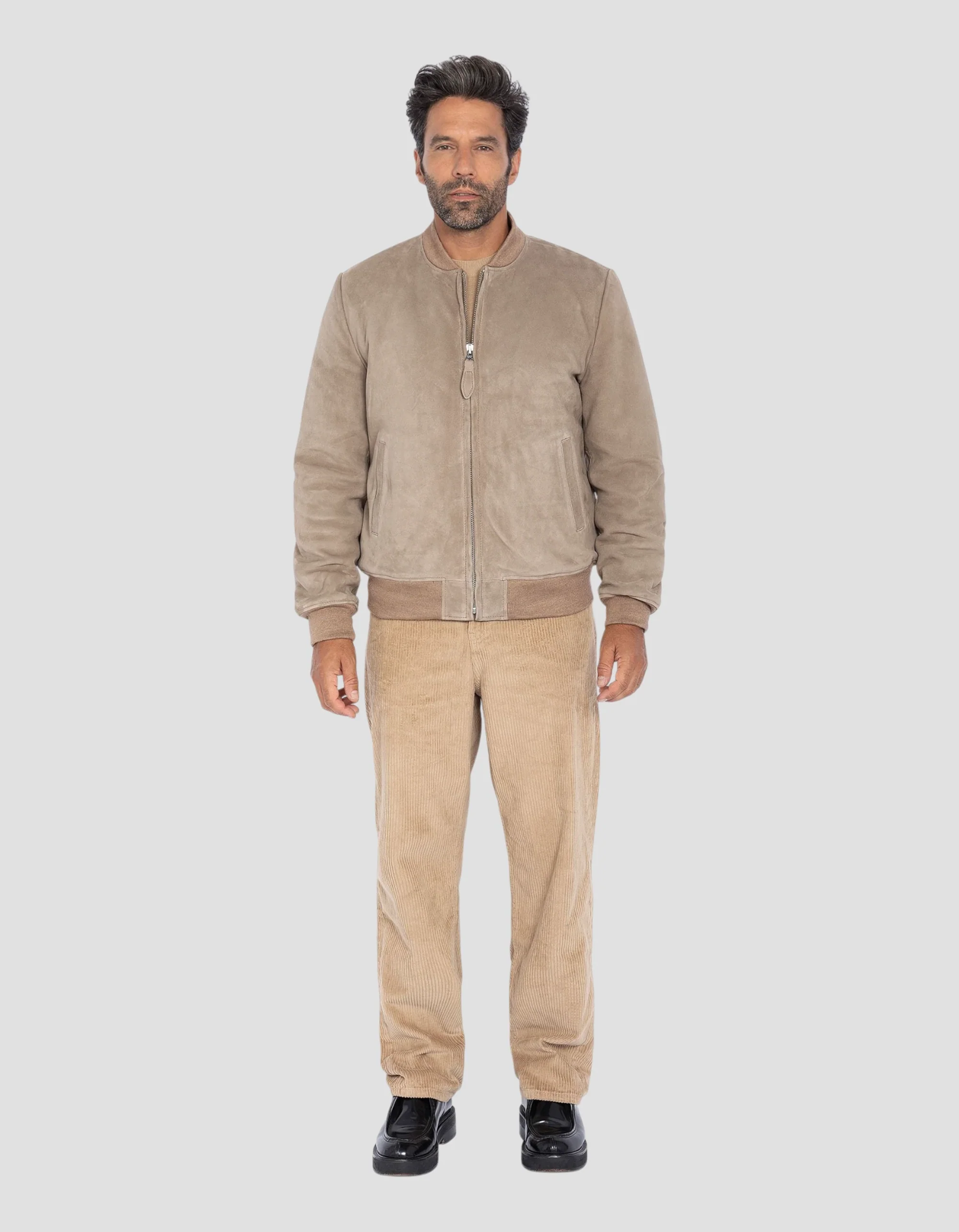 Desert Beige Goat Suede Jacket