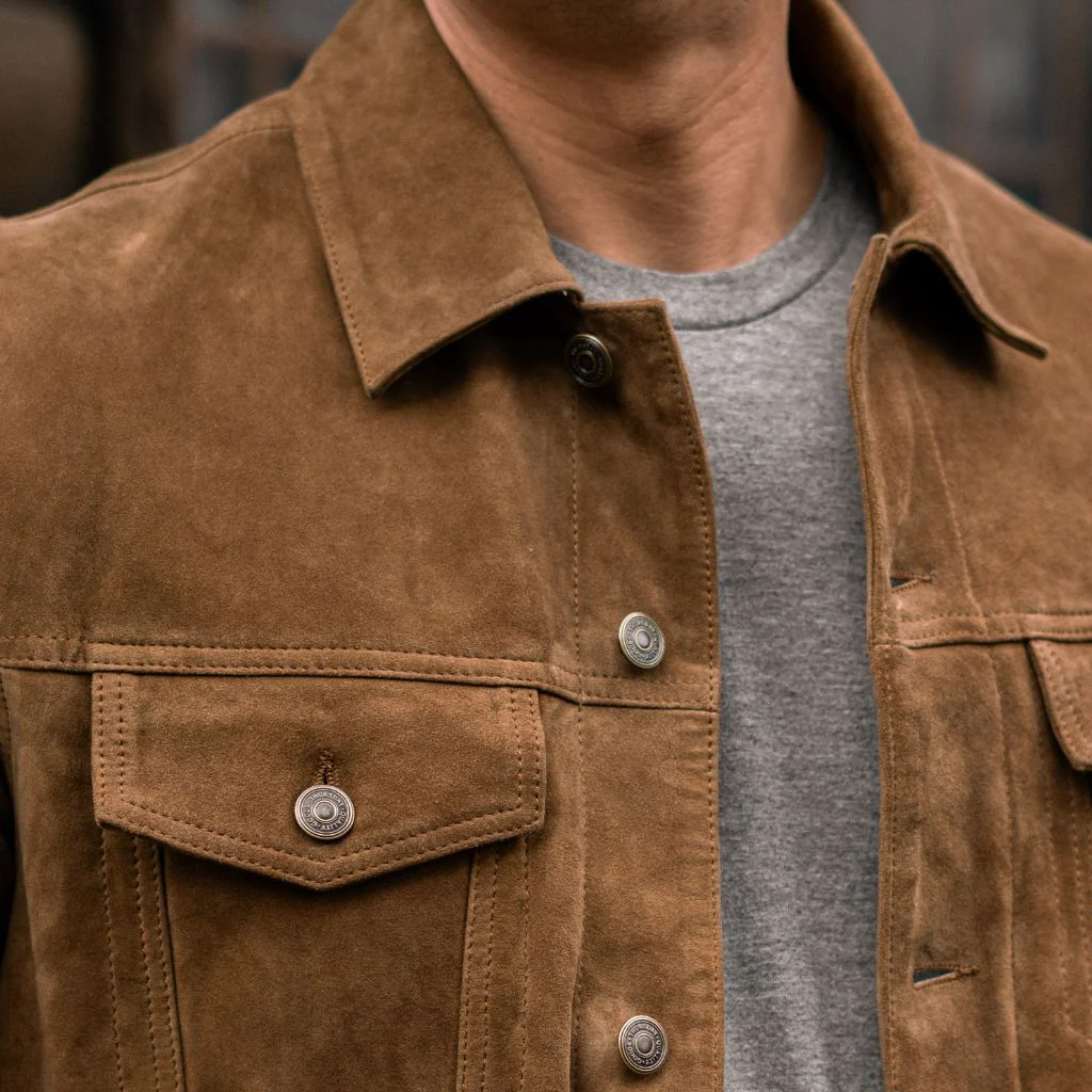 Men’s Suede Trucker Jacket | Heritage-Inspired, Luxe & Timeless Style