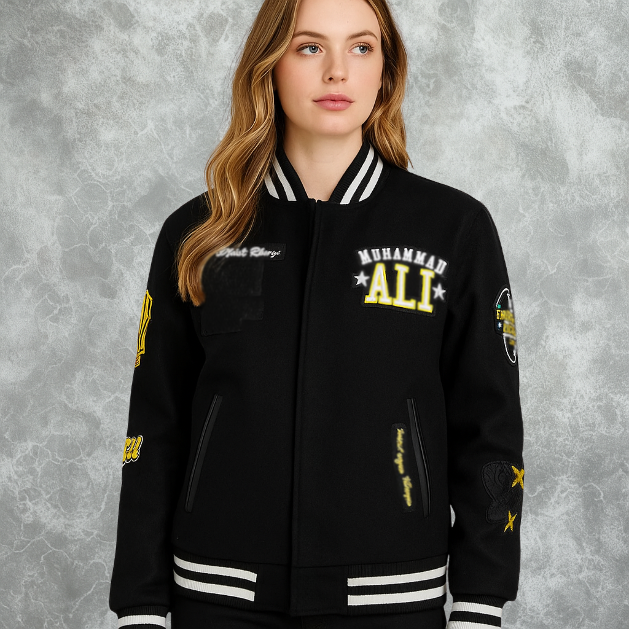 Muhammad Ali Inspired Varsity Jacket For Women