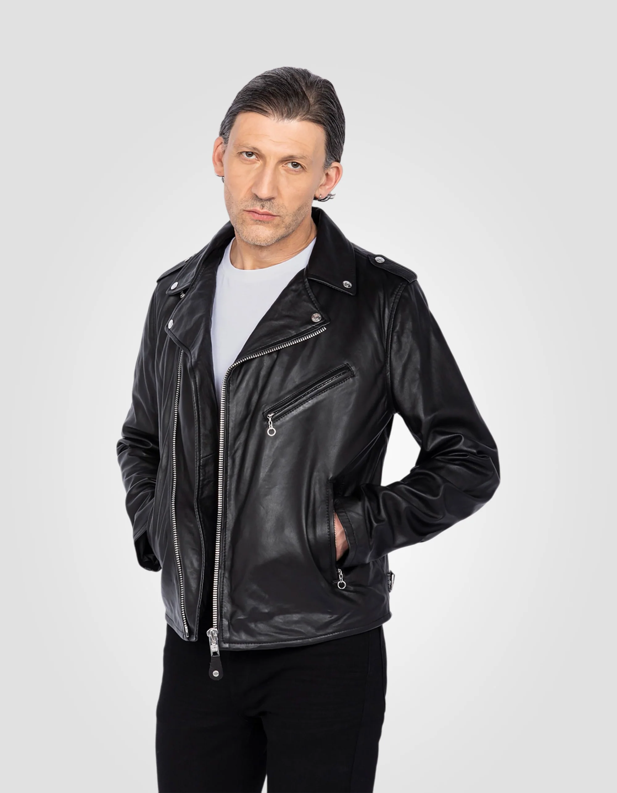 Men’s Black Perfecto® Leather Jacket | Iconic, Bold & Timelessly Crafted