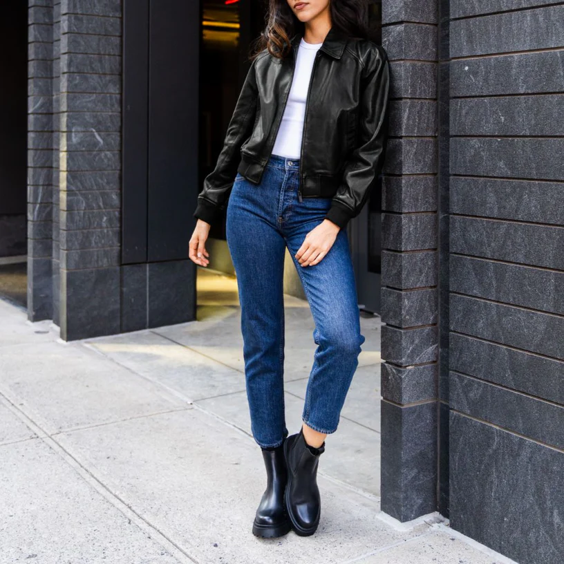 Major League Women’s Leather Jacket