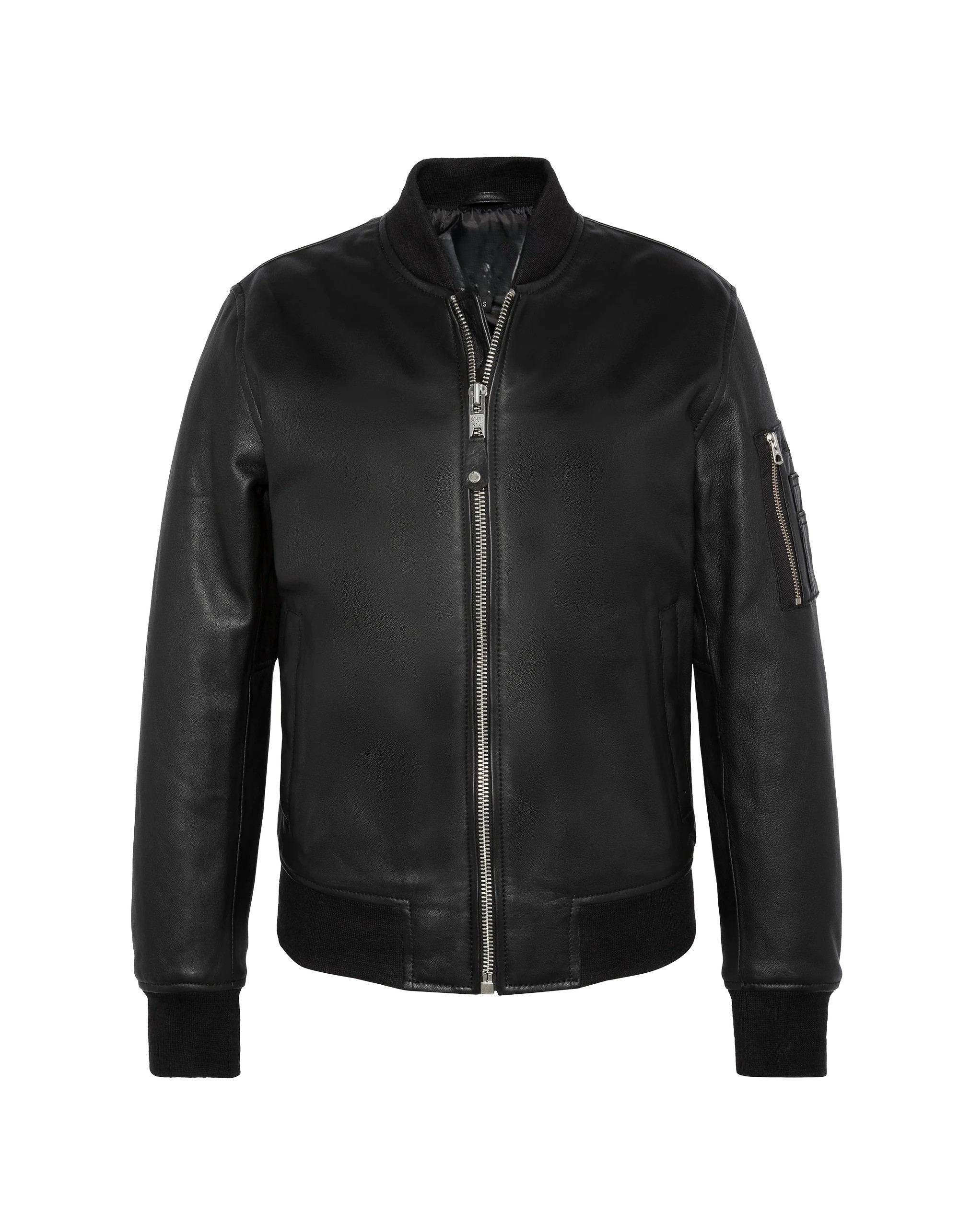 Noir MA-1 Lambskin Bomber