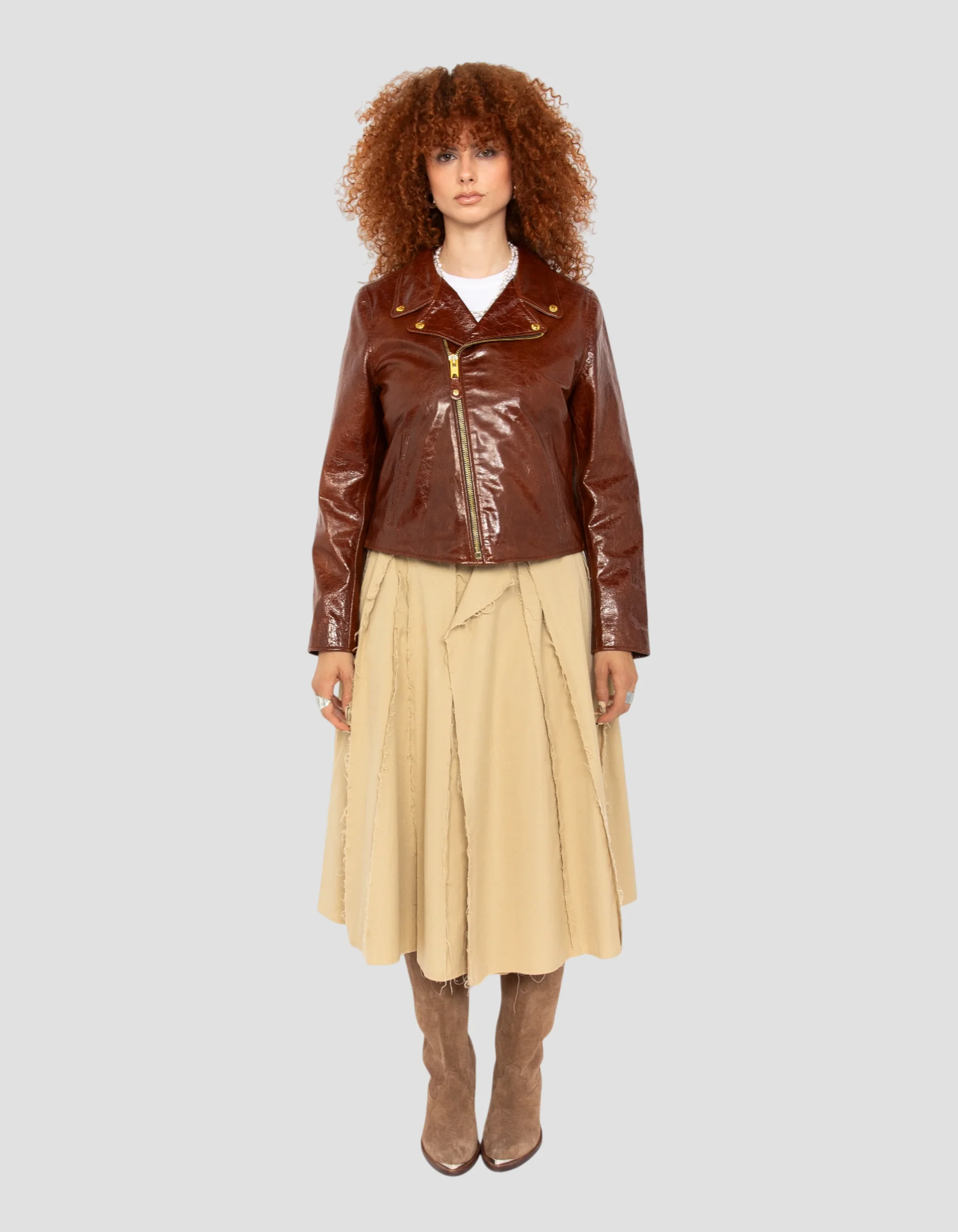 Varni Cracked Lambskin Perfecto