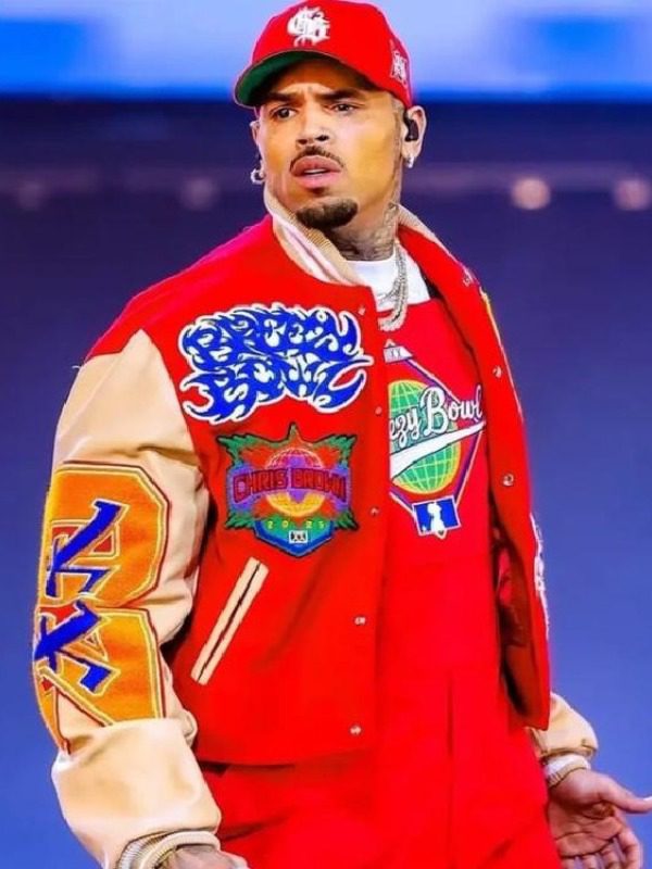 Chris Brown Breezy Bowl XX Varsity Jacket For Men