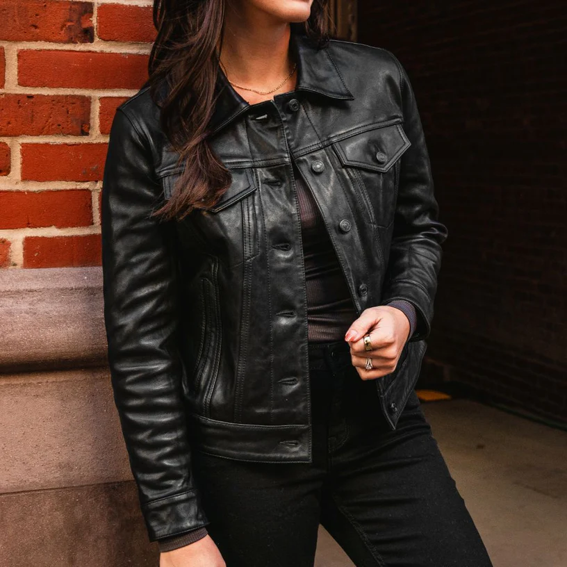 Trucker Leather Jacket - Heritage Meets Luxury