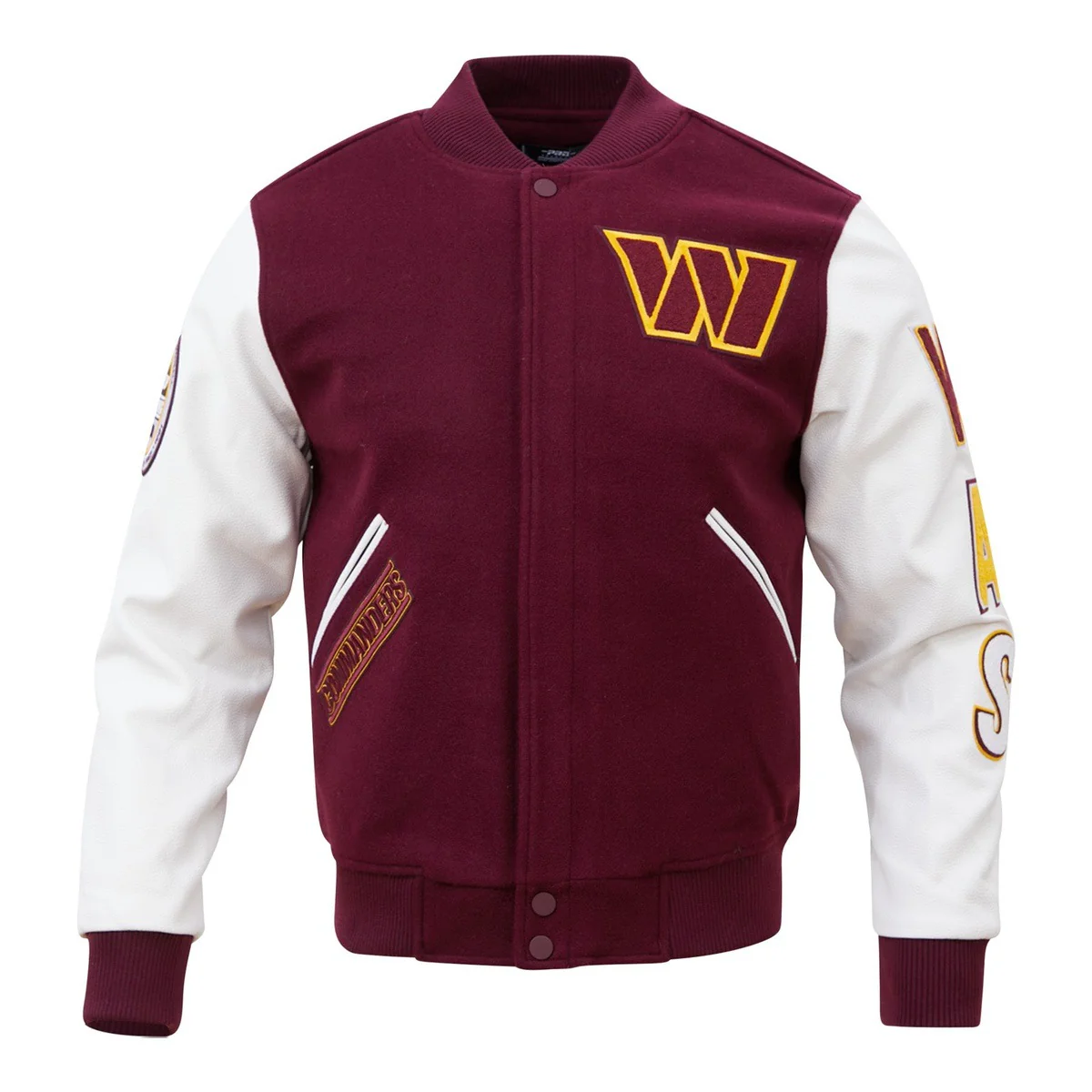 Washington Commanders Wool Varsity Jacket For Men