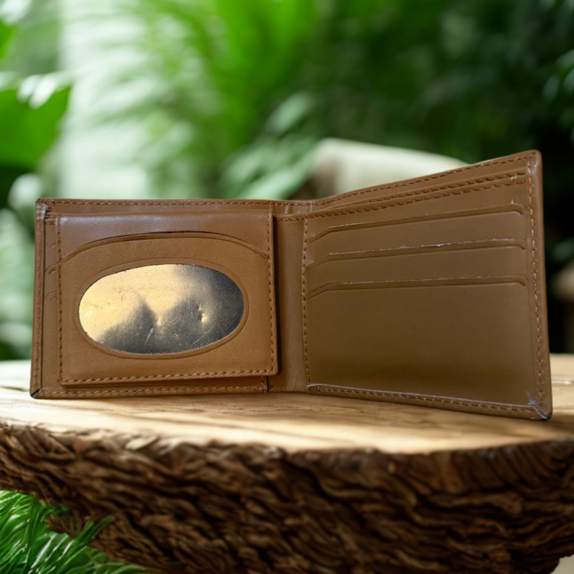 Personalized Leather Wallet with Keychain – Unique and Stylish