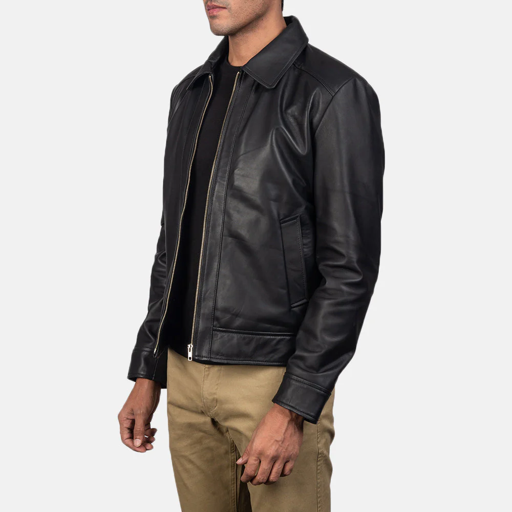 Timless Inferno Black Men Leather Jacket 