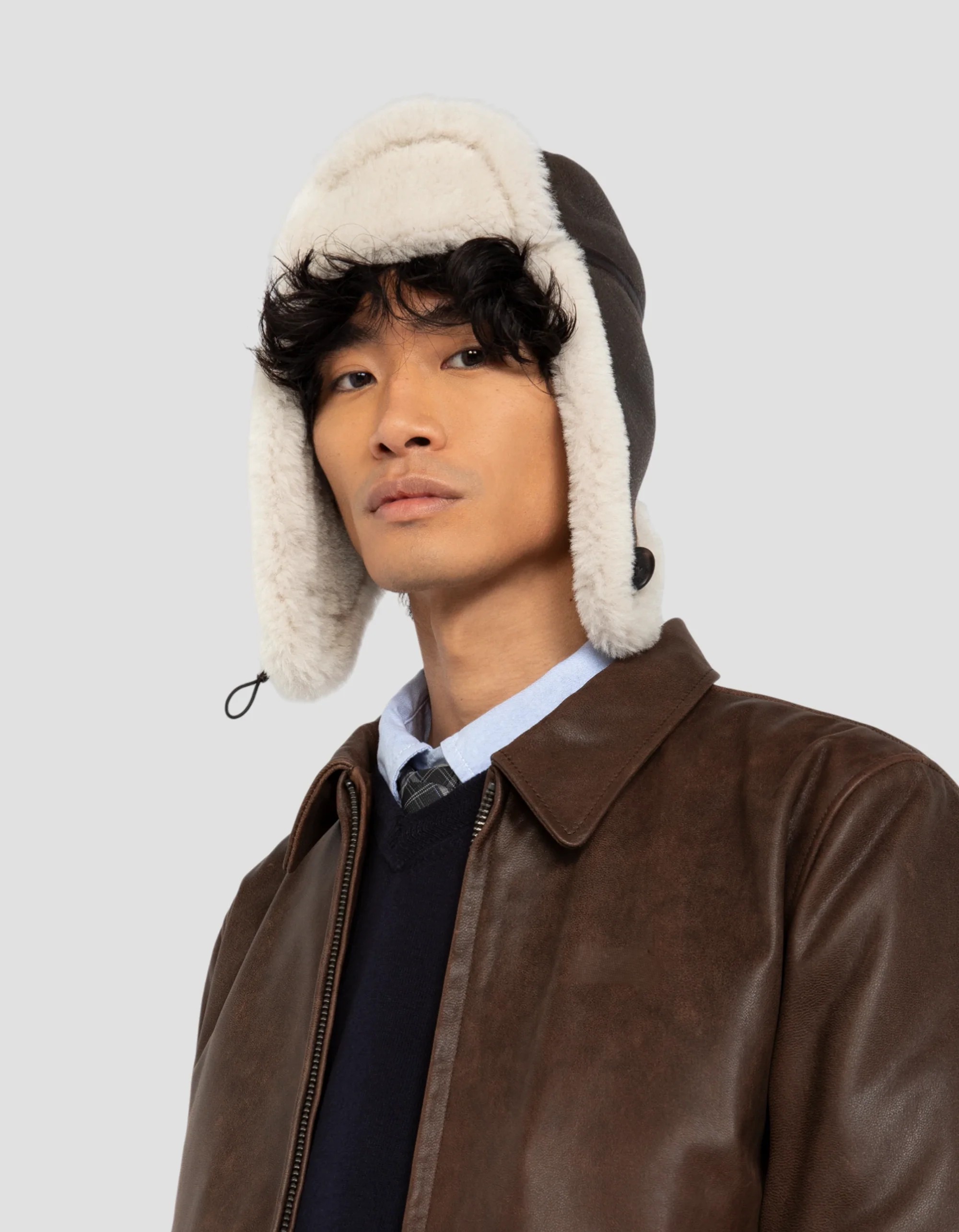 Timeless Vintage Brown Goat Leather Casual Jacket