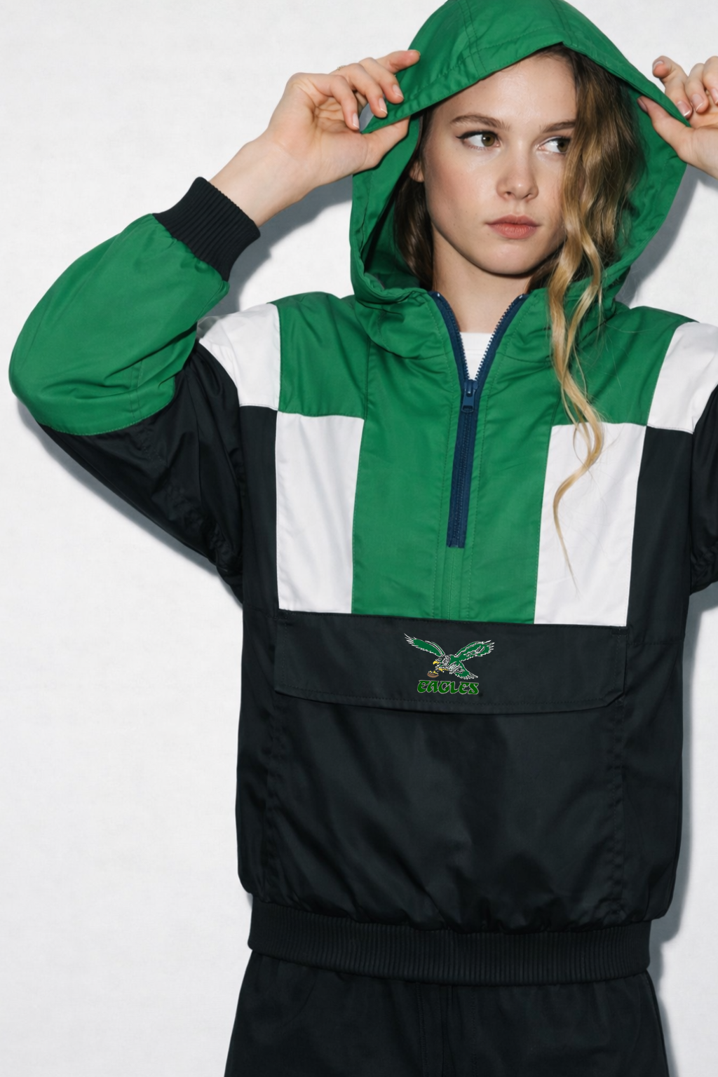 Philadelphia Inspired Eagles Windbreaker Varsity Jacket For Women (LIMITED EDITION)