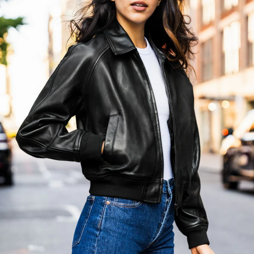 Major League Women’s Leather Jacket