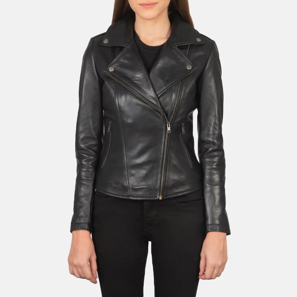 Flashback Ultimate Black Women Leather Biker Jacket