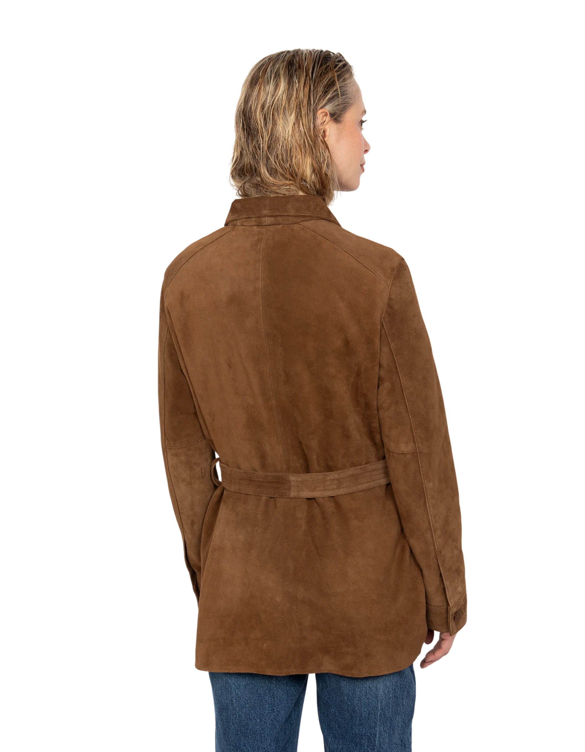 Caramel Sahara Goat Suede Jacket