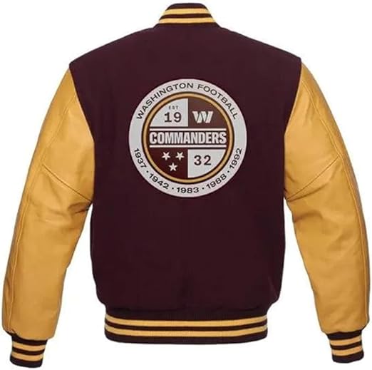 Washington Commanders Wool Letterman Jacket For Women