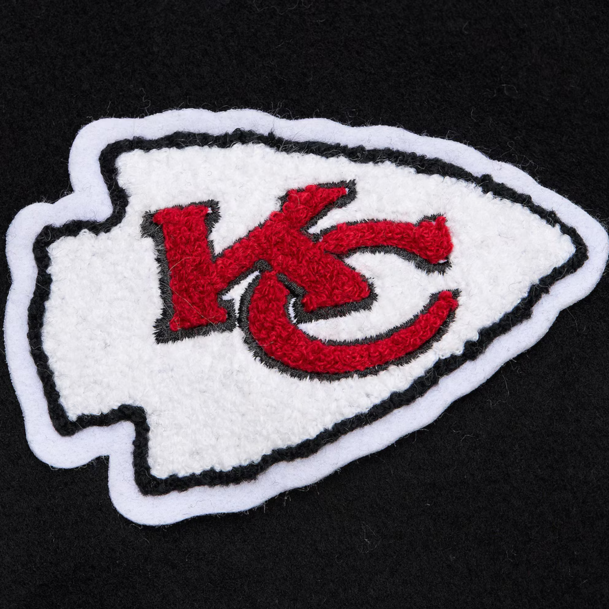 Kansas City Chiefs Black Varsity Jacket For Women