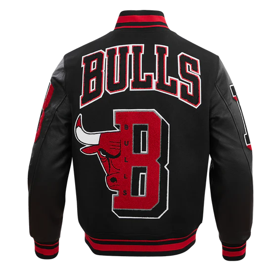 Chicago Bulls Mashup Wool Varsity Jacket For Women