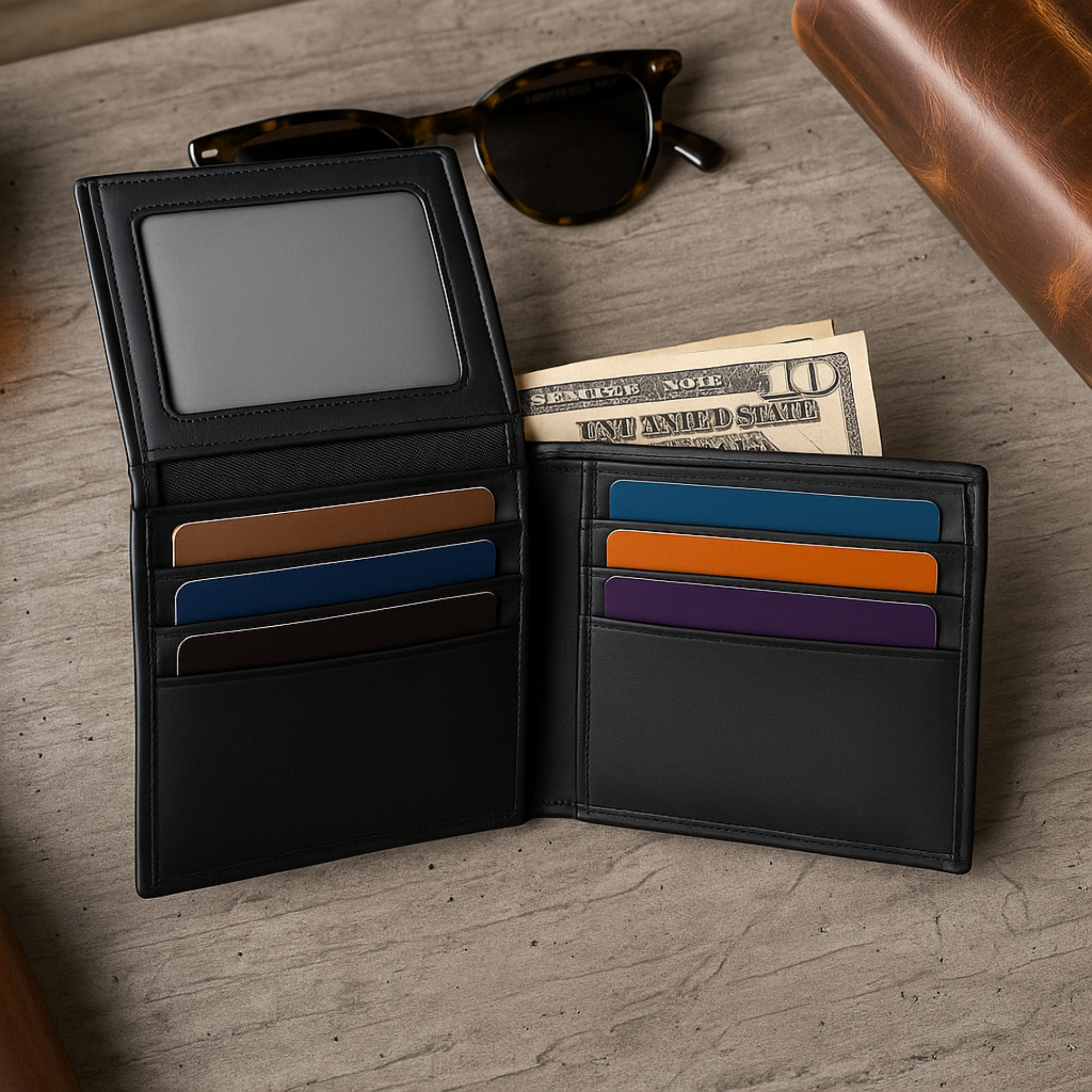The Midnight Vault – Premium Leather Wallet