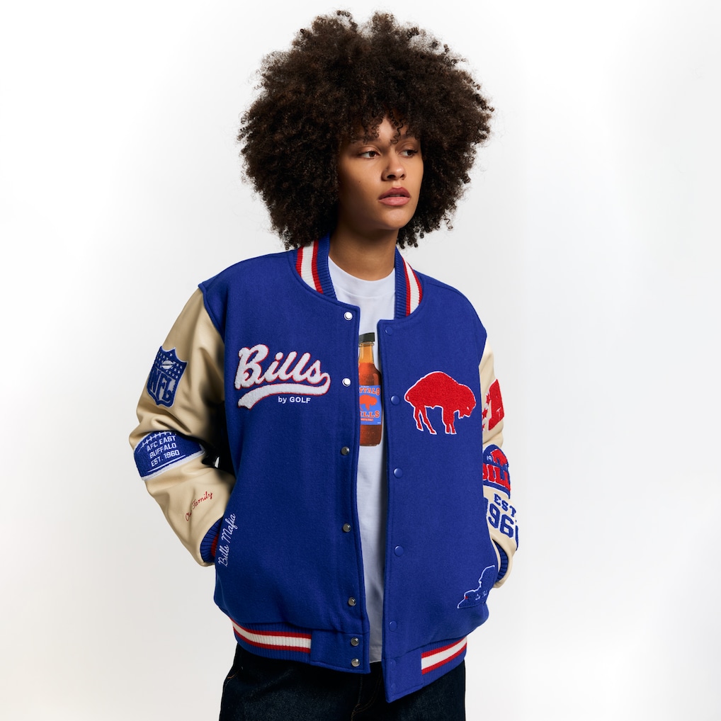 Buffalo Bills Golf Wang Letterman Jacket For Women