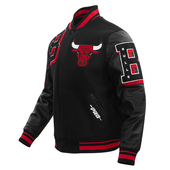 Chicago Bulls Mashup Wool Varsity Jacket For Women