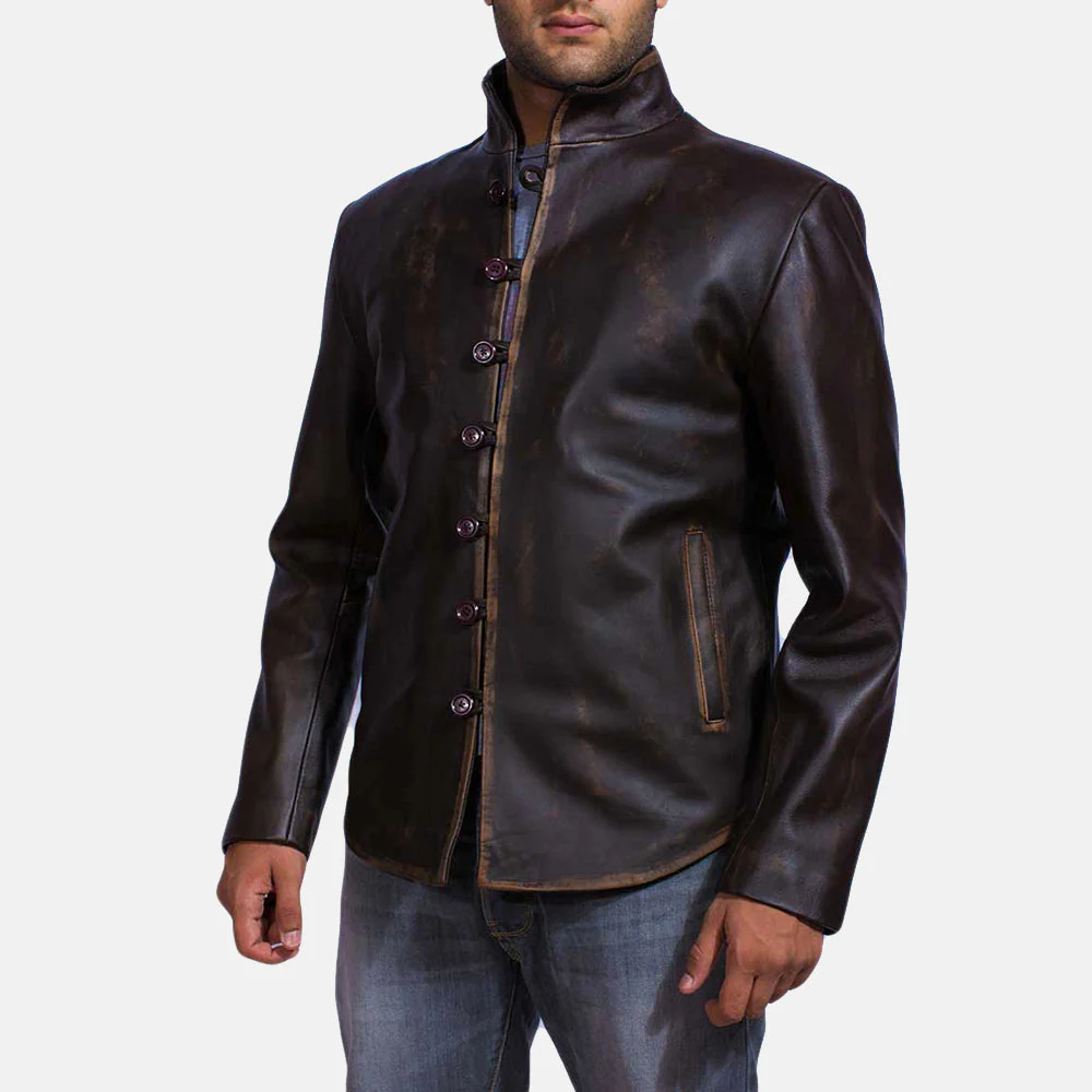 Drakeshire Ultimate Brown Men Leather Jacket