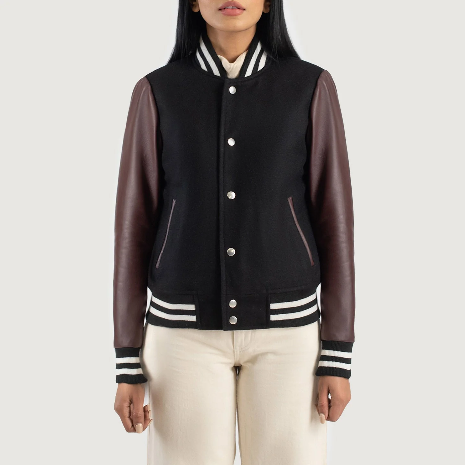 Savant Hybrid Varsity Leather Jacket