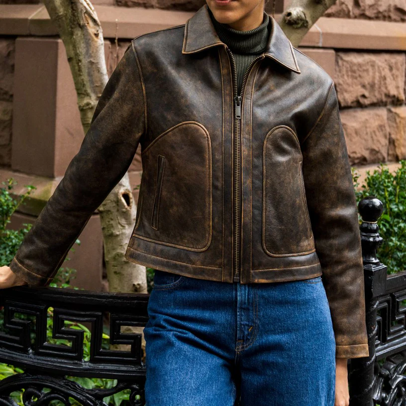 Camino Women's Lambskin Leather Jacket