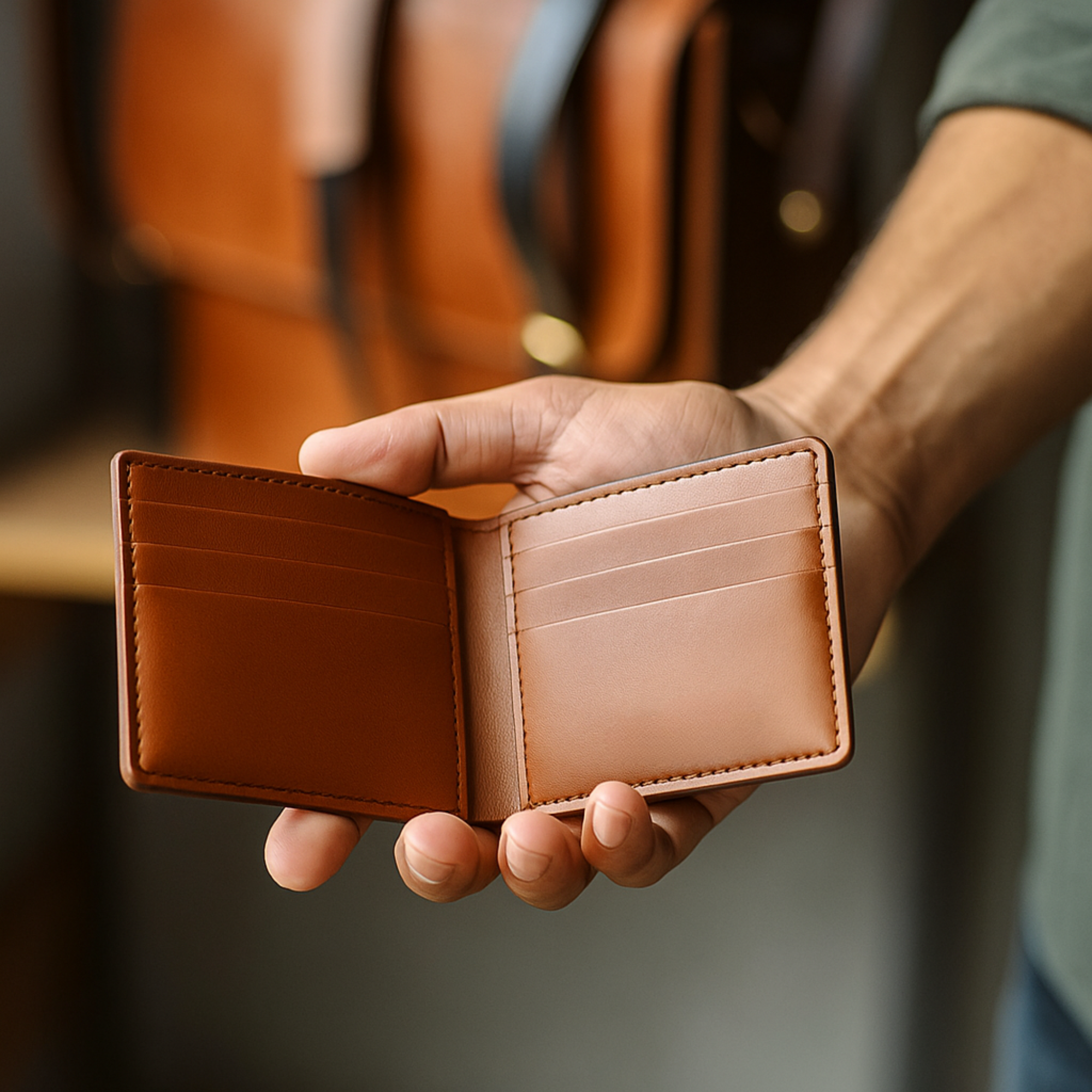Classic Brown Leather Wallet – Sleek and Stylish