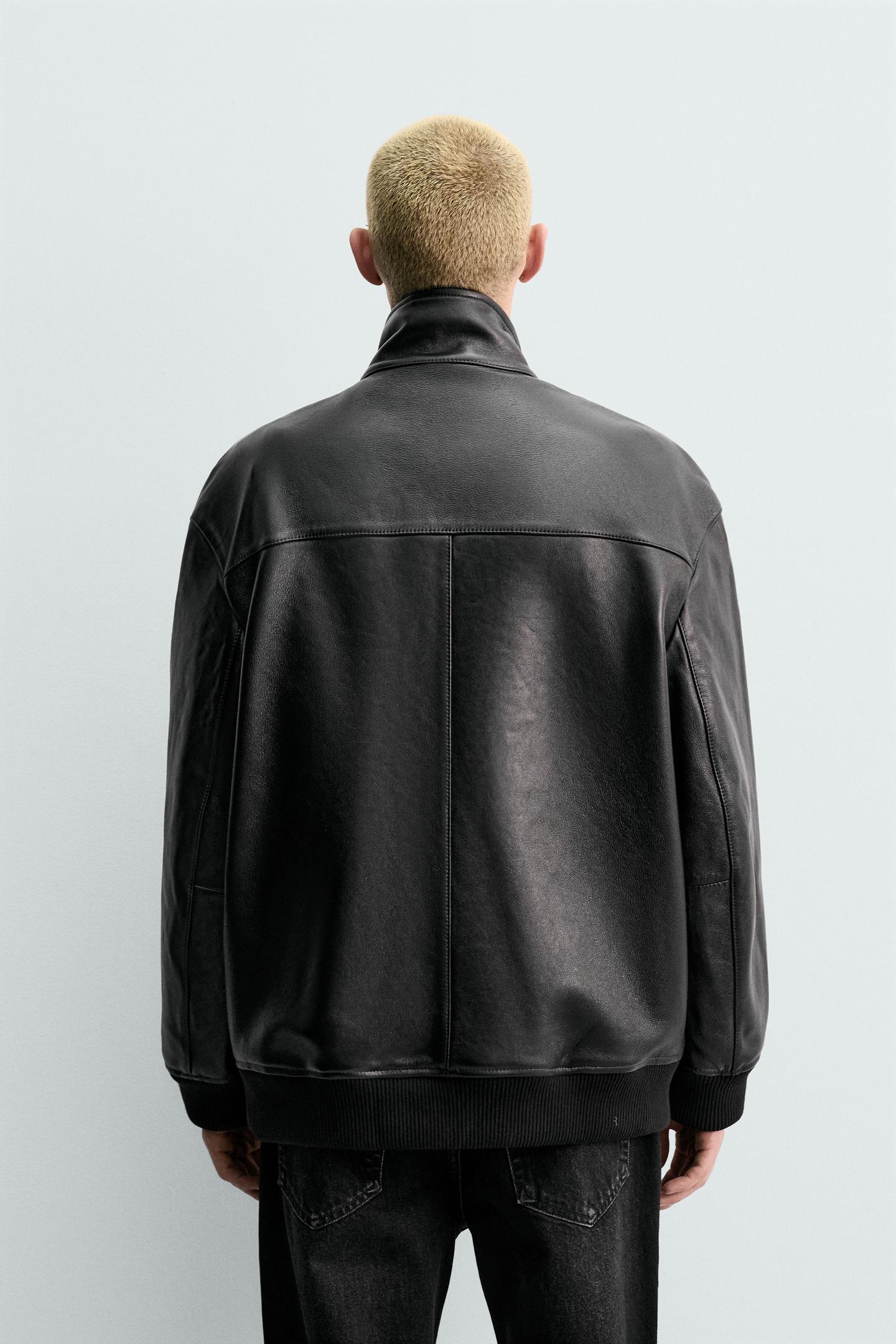 Premium Men’s Relaxed Fit Nappa Leather Jacket 