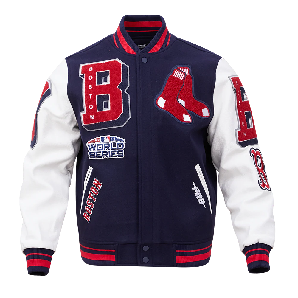 Boston Red Sox Mashup Wool Varsity Jacket For Women