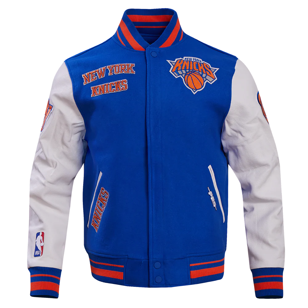 New York Knicks Retro Wool Varsity Jacket For Men